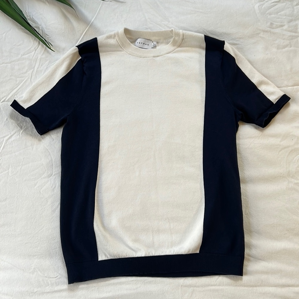 Topman Knit Short Sleeve Shirt